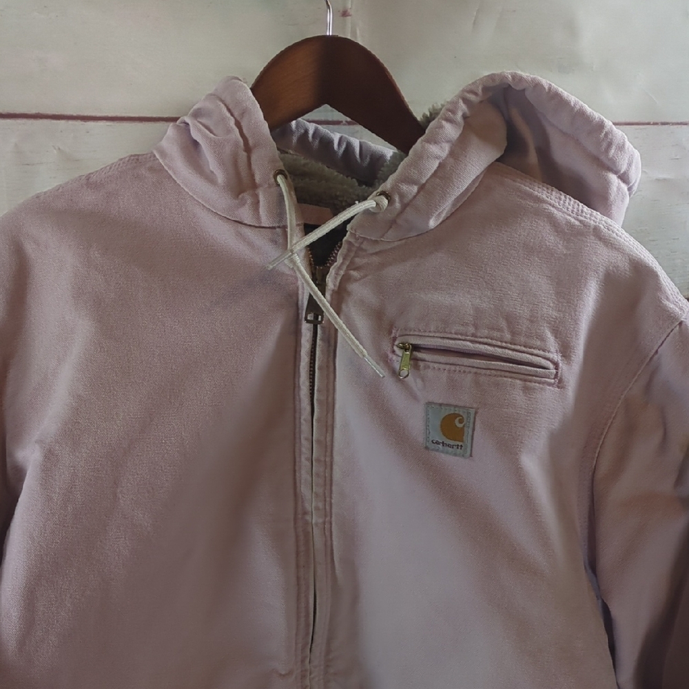 Carhartt Women's Pale Pink Utility Jacket - Picture 11 of 12